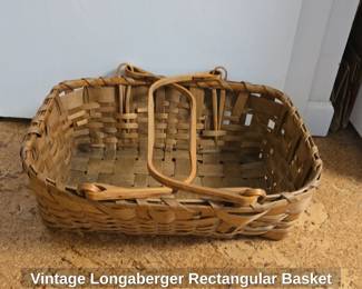 Vintage Longaberger Rectangular Basket second image