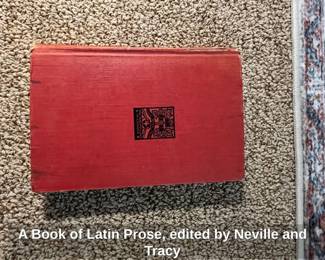 A Book of Latin Prose, edited by Neville and Tracy