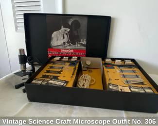 Vintage Science Craft Microscope Outfit No.