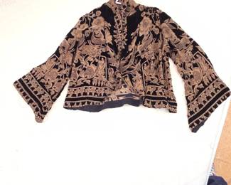 Citron Santa Monica Velvet Floral Jacket
