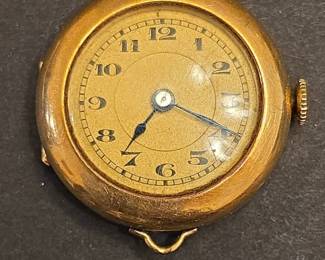 A.W.C. Co. 14K Gold Ladies Pendant or Wrist Watch