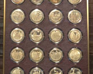 The Franklin Mint History of the United States Bronze Medal Collection Special Solid Bronze Edition