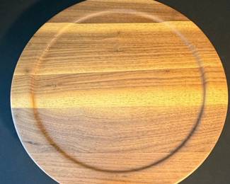 Solid Walnut Rotating Lazy Susan Serving Tray
