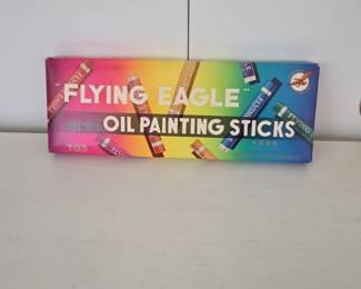 Flying Eagle Artistic Oil Painting Sticks Colors Model