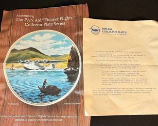 Pan Am Pioneer Flights Collector Plate China Clipper third image