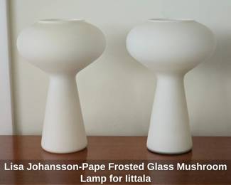 Lisa JohanssonPape Frosted Glass Mushroom Lamp for Iittala