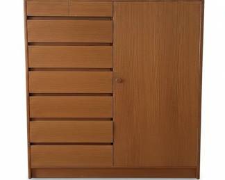 Nordisk AndelsEksport Danish Teak Gentlemans Chest or Armoire