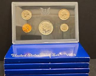 1968 United States Proof Set (5 - Set Lot)