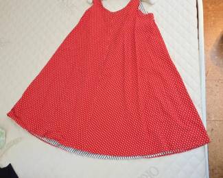 Vintage Red Polka Dot ALine Dress