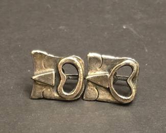 Deph Vintage Sterling Silver ScrewBack Earrings
