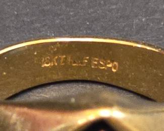 Espo kt Heavy Gold Filled Solitaire Ring second image