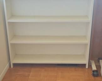 Standard White ThreeShelf Low Bookcase