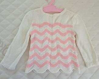 Girls Chevron Knit Pullover Sweater
