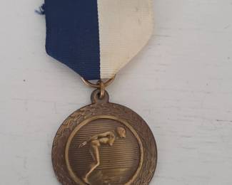 Vintage Swimming Award Medal