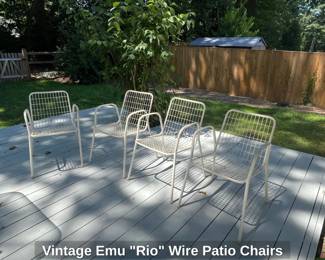 Vintage Emu Rio Wire Patio Chairs second image