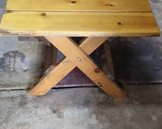 Vintage Wooden Picnic Table