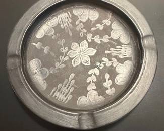 Farkas Istvn Ndudvar Black Pottery Ashtray