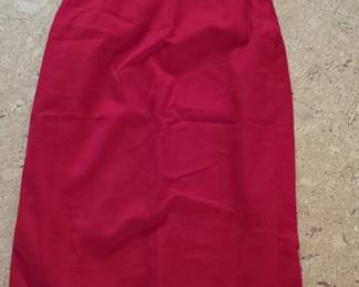 Vintage Pollsport Red Midi Skirt