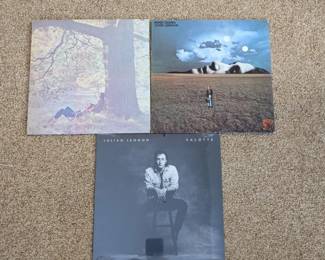 John Lennon Plastic Ono Band Mind Games, Julian Lennon Valotte Vinyl Record Trio