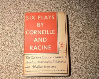 Six Plays by Corneille and Racine Modern Library First Edition