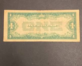 A United States One Dollar Silver Certificate Funnyback