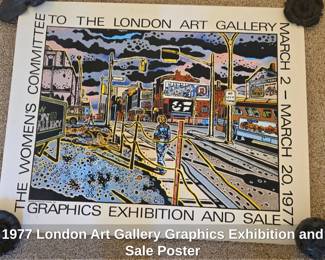 London Art Gallery Graphics Exhibition and Sale Poster