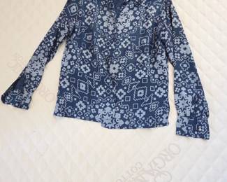 Vintage Geometric Print ButtonDown Shirt