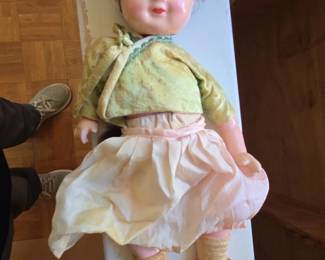 Vintage Japanese Ichimatsu Composition Doll