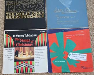 Collection of Four Vintage Classical and Holiday Vinyl Records
