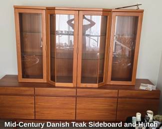MidCentury Danish Teak Sideboard and Hutch
