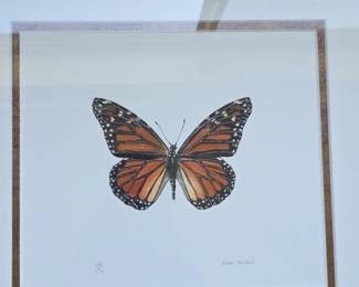 Lenore Halstead Original Watercolor Butterfly Painting second image