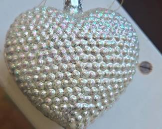 Christopher Radko Heart Ornament second image