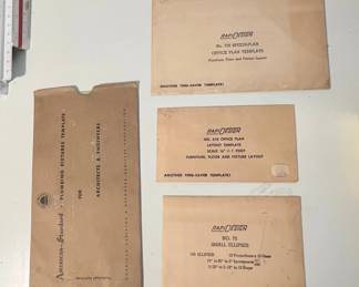Vintage RapiDesign and AmericanStandard Drafting Templates
