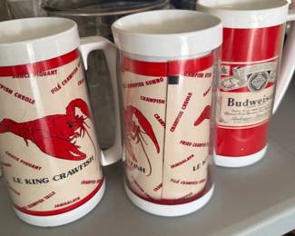 Crawfish Budweiser Mugs