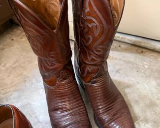 Lizard Skin Cowboy Boots