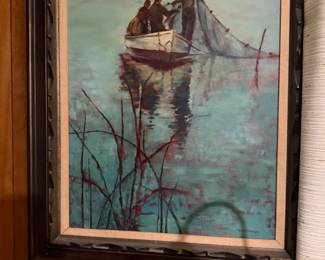 Fishermen Net Painting