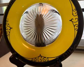 Yellow Glass Plate