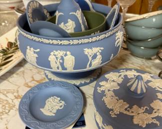 Blue Jasperware Set