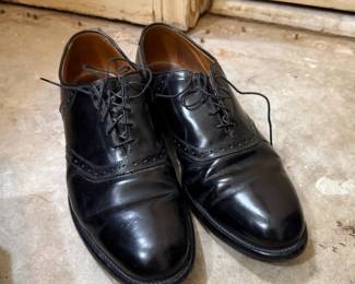 Black Leather Oxfords