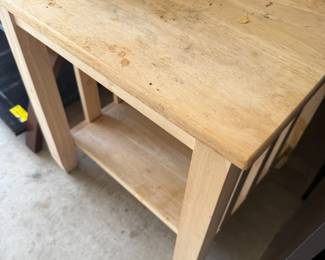 Butcher Block Side Table