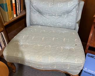 Blue Slipper Chair