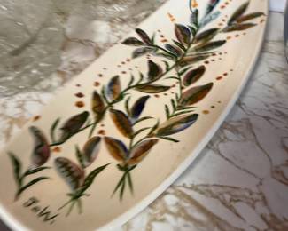 Painted Leaf Tray
