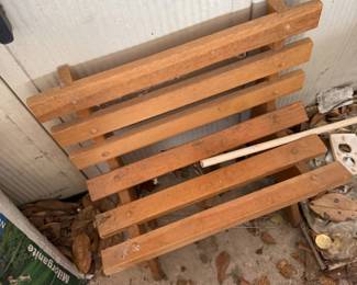 Wooden Slat Stand