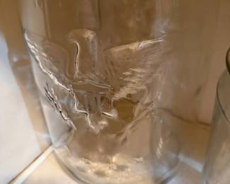 Eagle Glass Jar