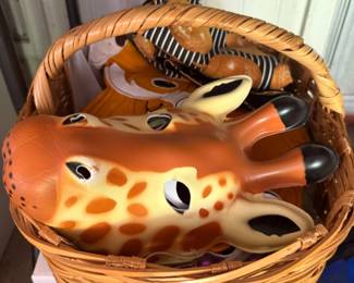 Animal Masks Basket