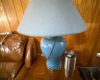 Blue Ceramic Lamp