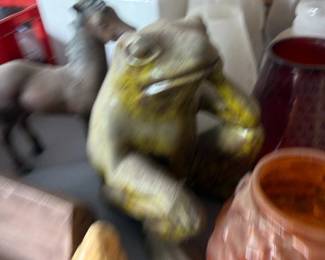 Ceramic Frog Figurine