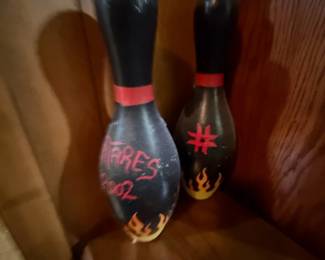 Bowling Pins Flames