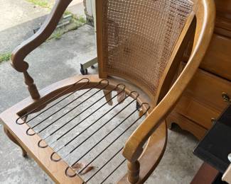 Cane Back Armchair