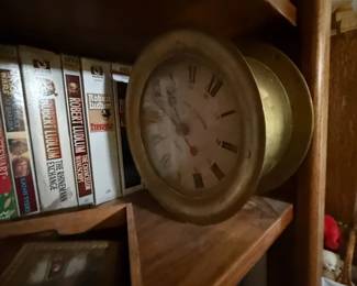 Brass Ships Clock